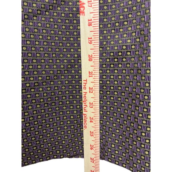 Ann Taylor Women's Pencil Purple Textured Lined Dot Pattern Size 6 NEW Office - Picture 8 of 11